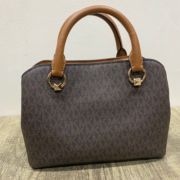 MICHAEL KORS Edith Small Logo Satchel C/W Cross Body Shoulder Strap - Picture 2 of 12